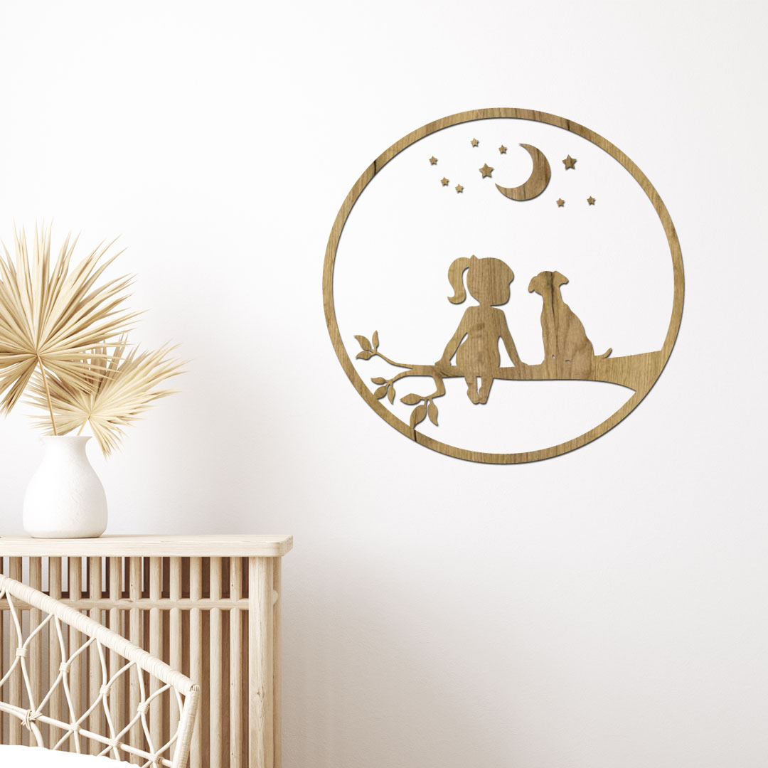 divka s psikem dub zlaty